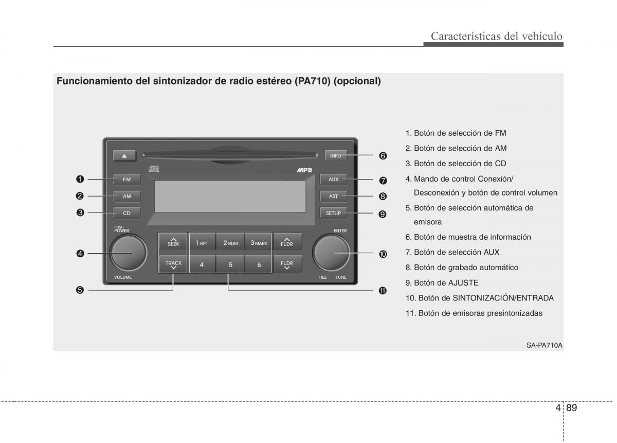 KIA Picanto I 1 manual del propietario / page 164