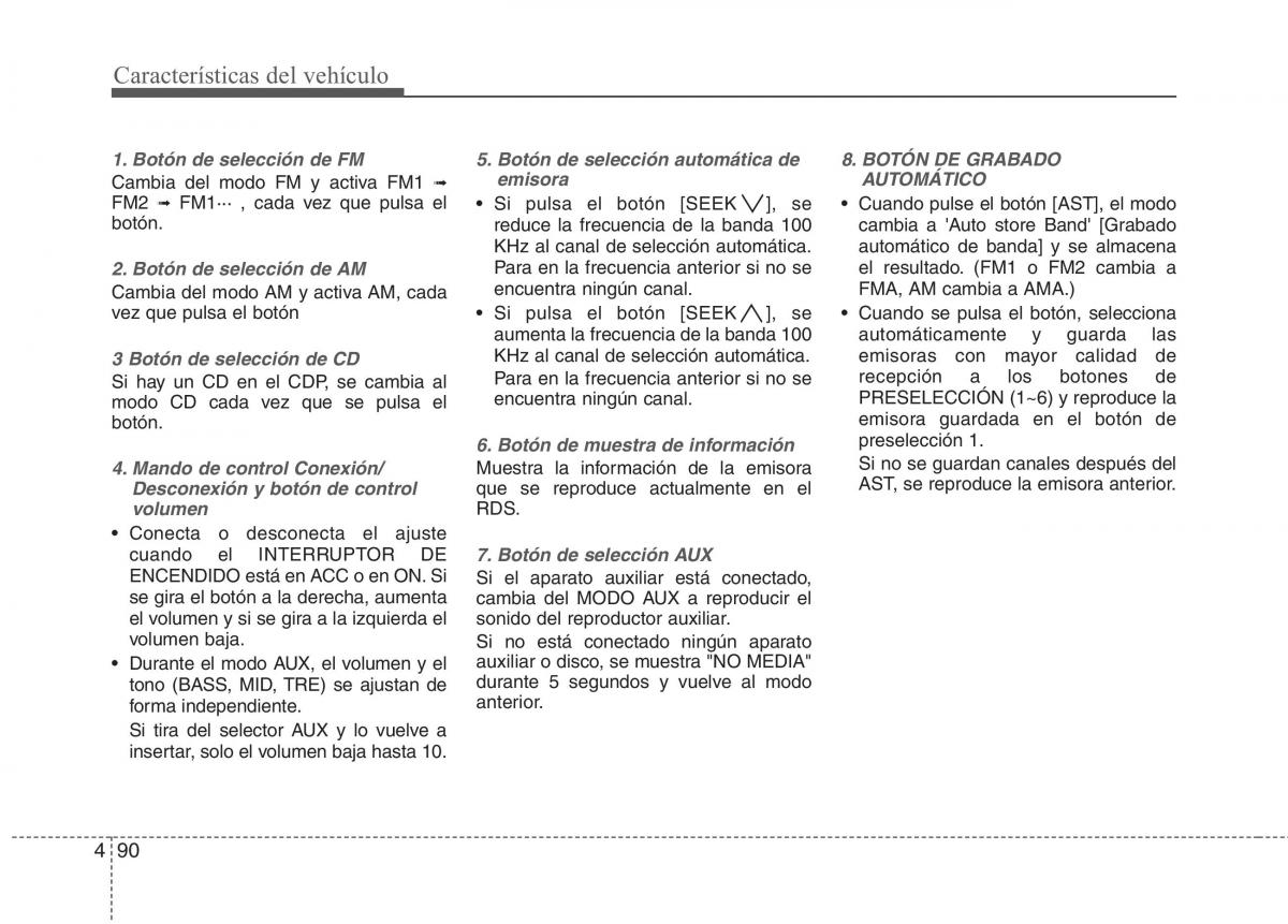 KIA Picanto I 1 manual del propietario / page 165