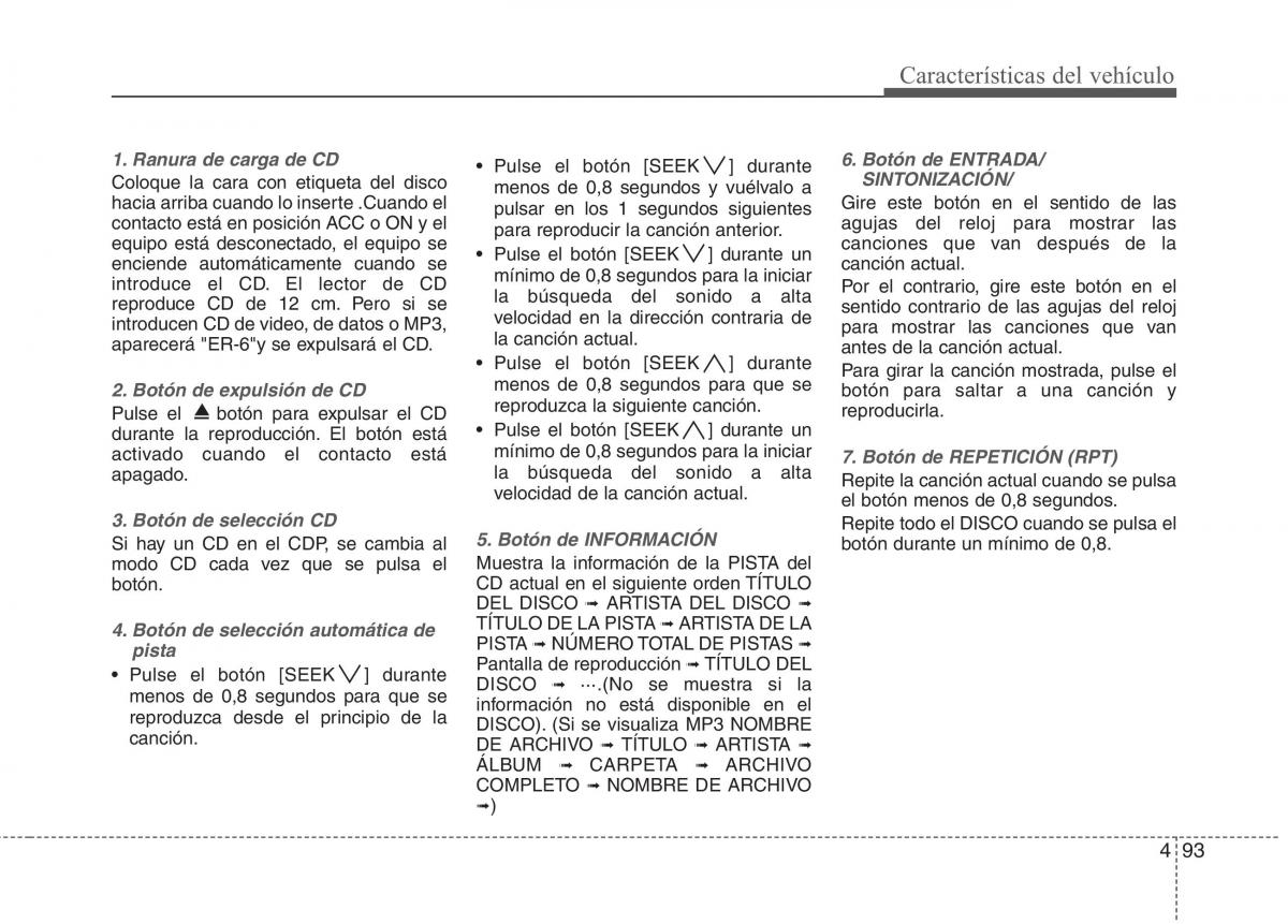 KIA Picanto I 1 manual del propietario / page 168