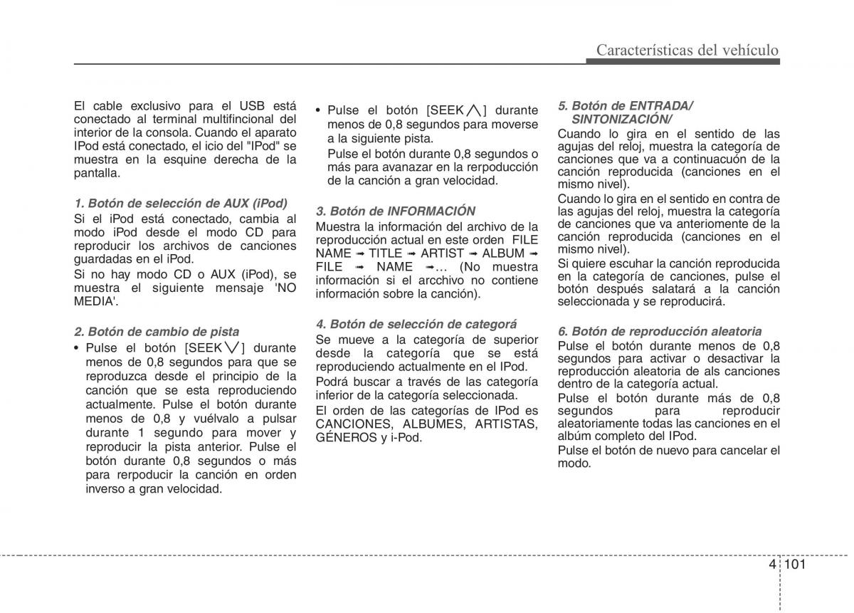 KIA Picanto I 1 manual del propietario / page 176