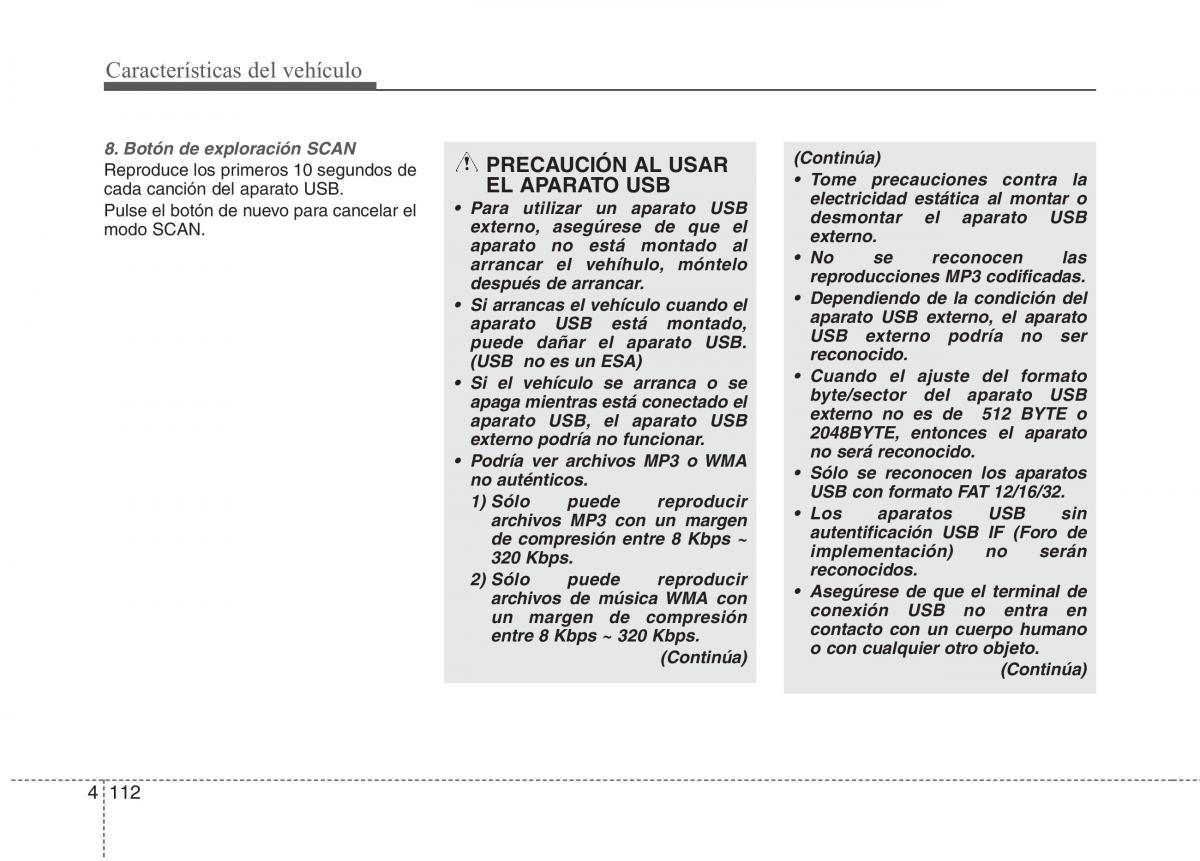 KIA Picanto I 1 manual del propietario / page 187