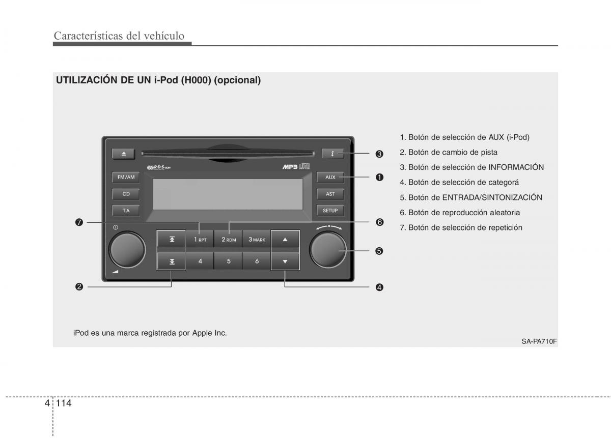 KIA Picanto I 1 manual del propietario / page 189