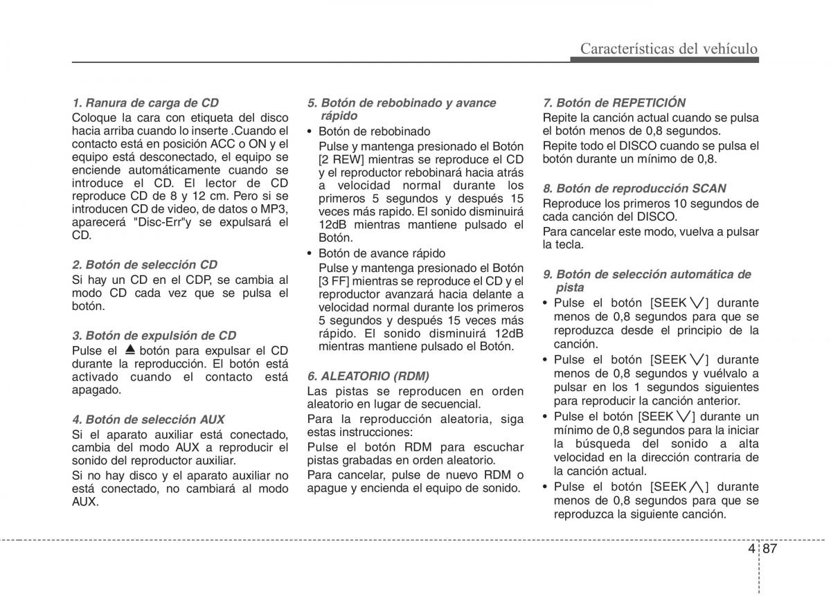 KIA Picanto I 1 manual del propietario / page 197