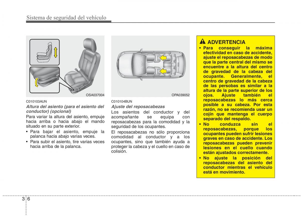 KIA Picanto I 1 manual del propietario / page 20