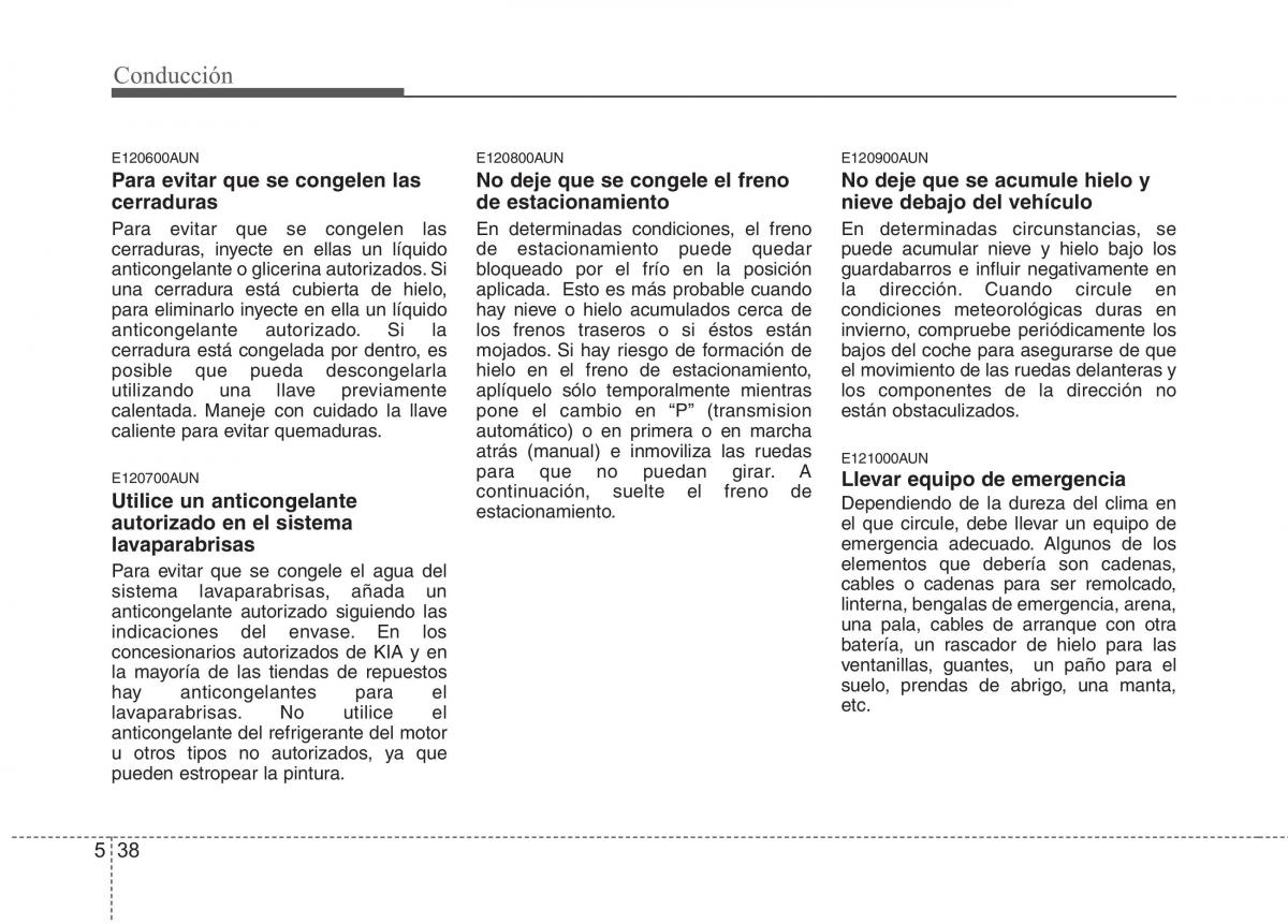 KIA Picanto I 1 manual del propietario / page 264