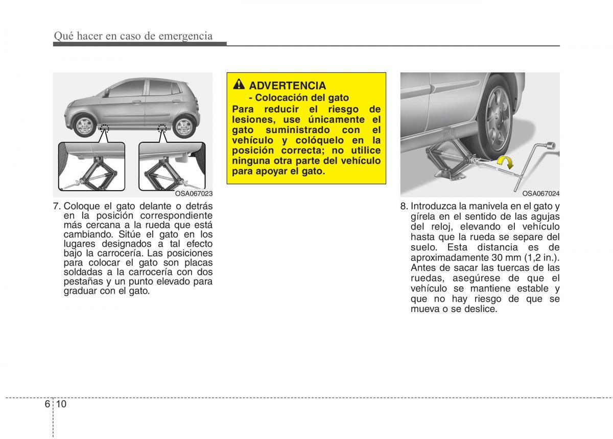 KIA Picanto I 1 manual del propietario / page 284