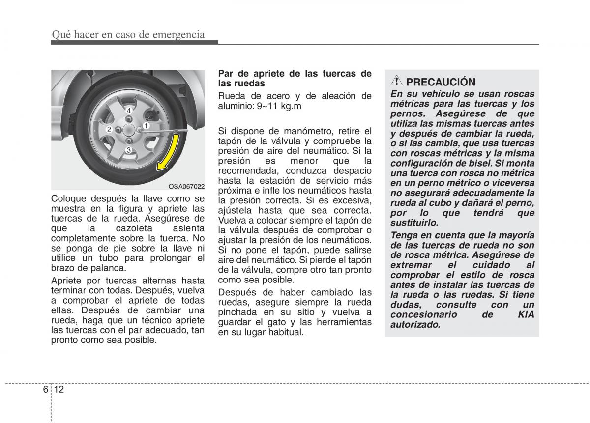 KIA Picanto I 1 manual del propietario / page 286