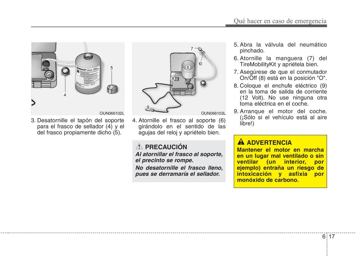 KIA Picanto I 1 manual del propietario / page 291