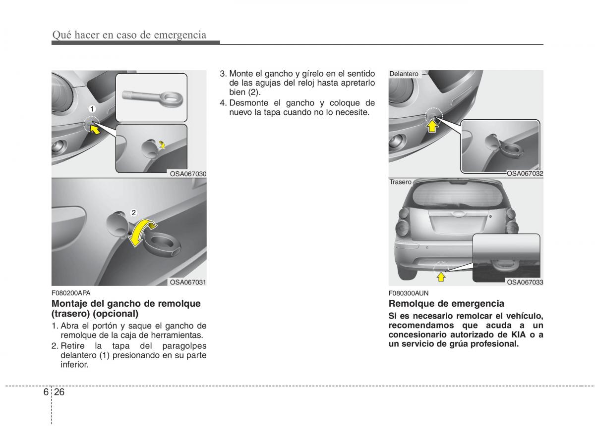 KIA Picanto I 1 manual del propietario / page 300