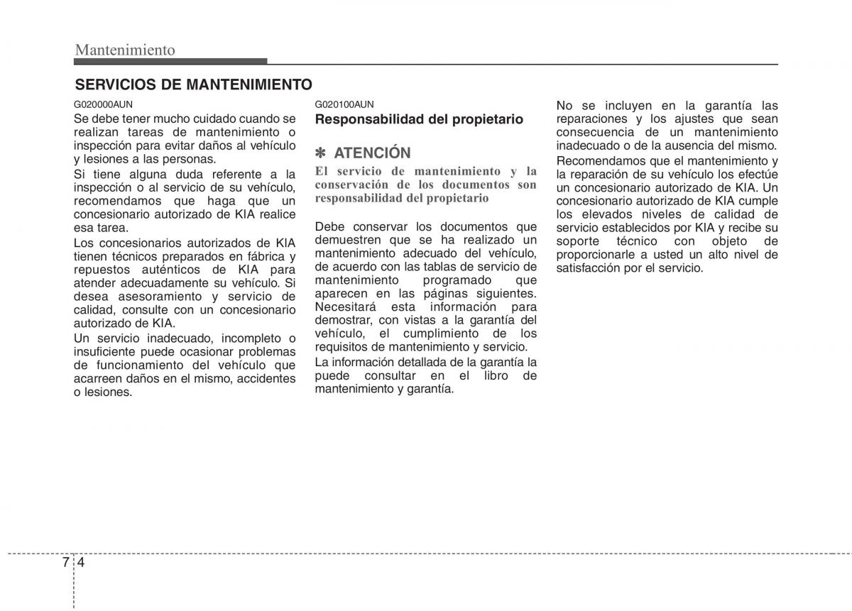 KIA Picanto I 1 manual del propietario / page 306