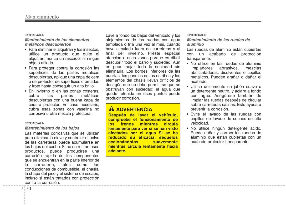 KIA Picanto I 1 manual del propietario / page 372