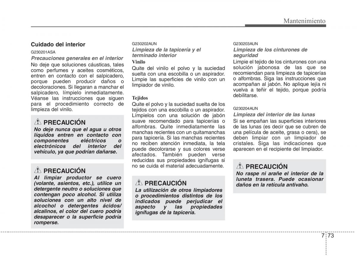 KIA Picanto I 1 manual del propietario / page 375