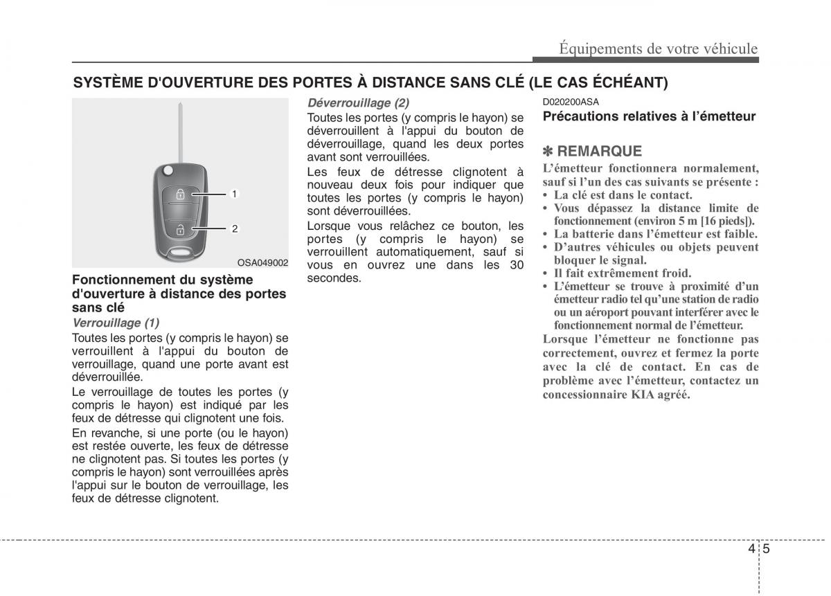 KIA Picanto I 1 manuel du proprietaire / page 81