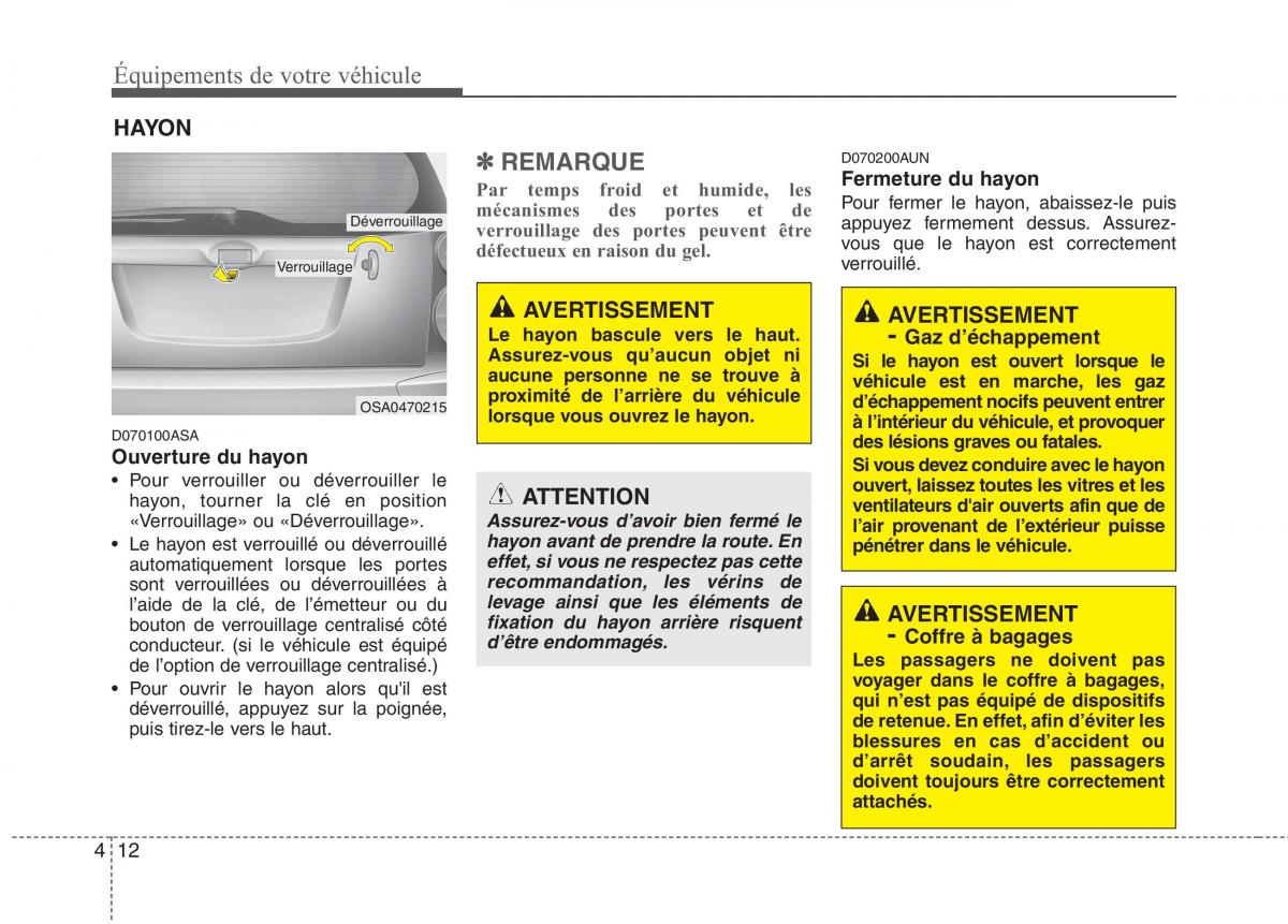 KIA Picanto I 1 manuel du proprietaire / page 88