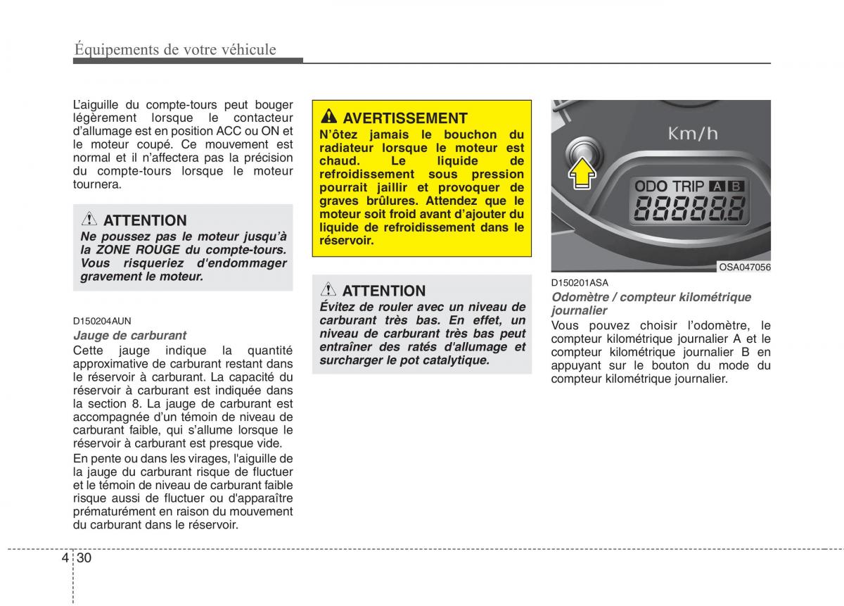 KIA Picanto I 1 manuel du proprietaire / page 106