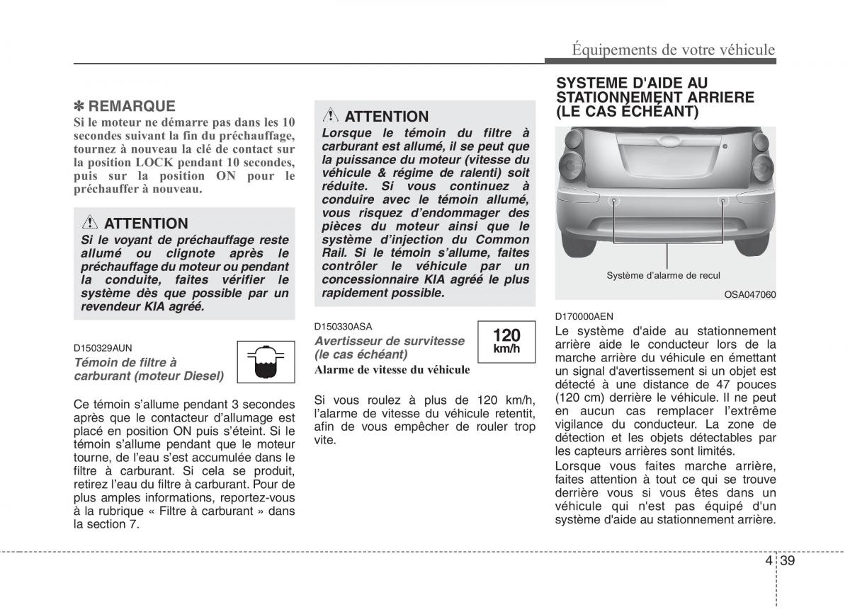 KIA Picanto I 1 manuel du proprietaire / page 115