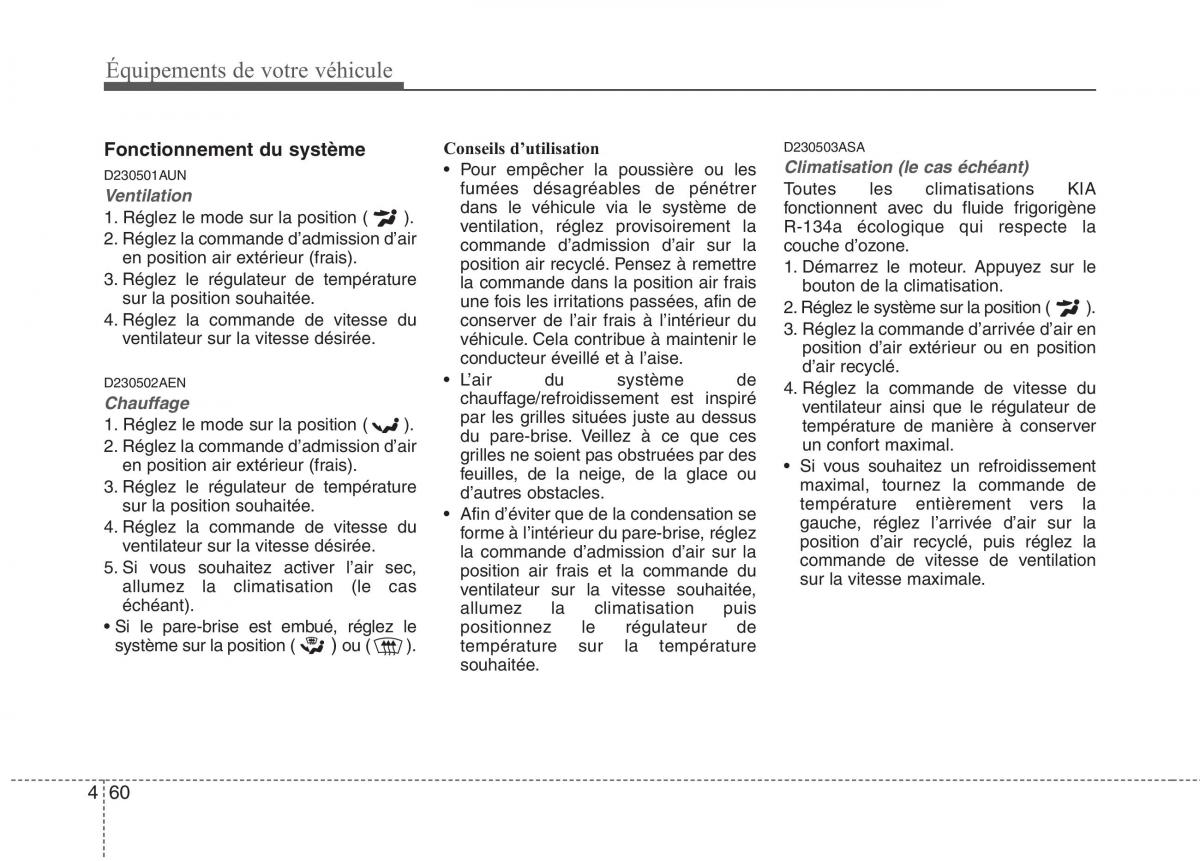 KIA Picanto I 1 manuel du proprietaire / page 136