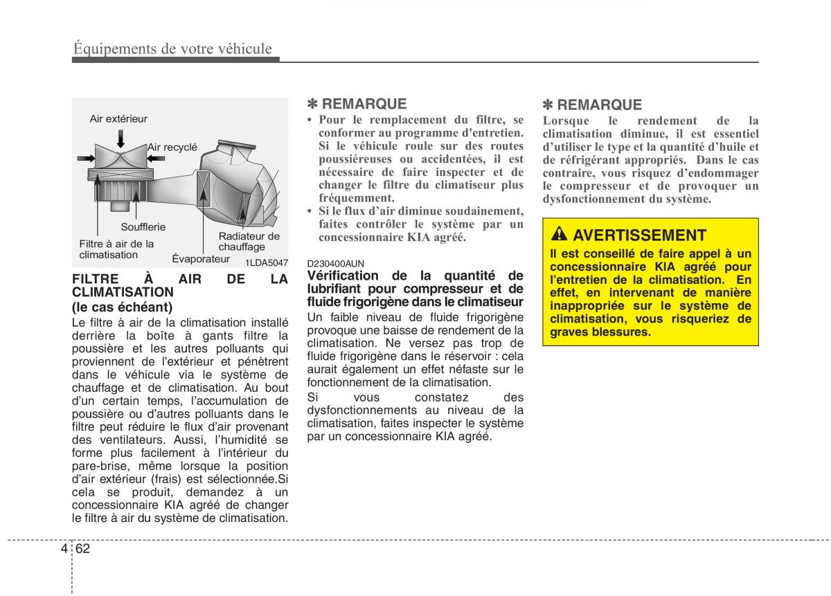 KIA Picanto I 1 manuel du proprietaire / page 138