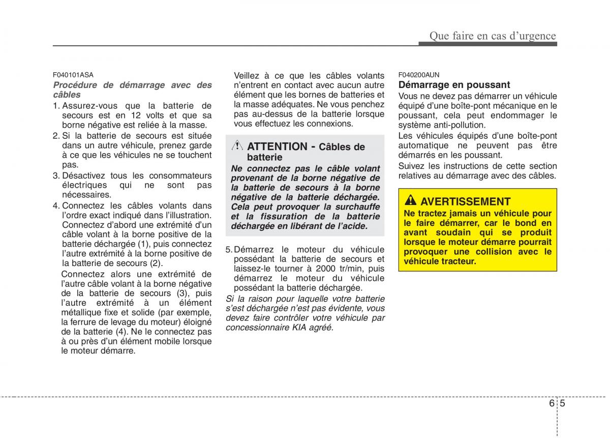 KIA Picanto I 1 manuel du proprietaire / page 249