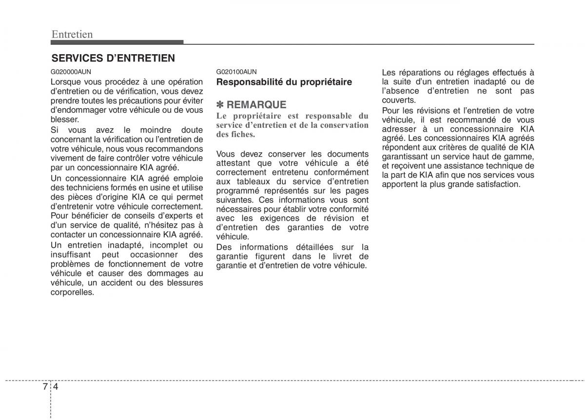 KIA Picanto I 1 manuel du proprietaire / page 276