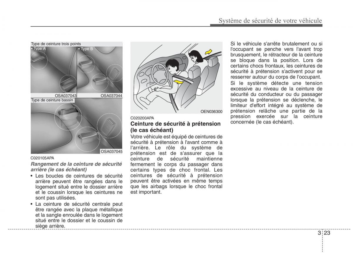 KIA Picanto I 1 manuel du proprietaire / page 37