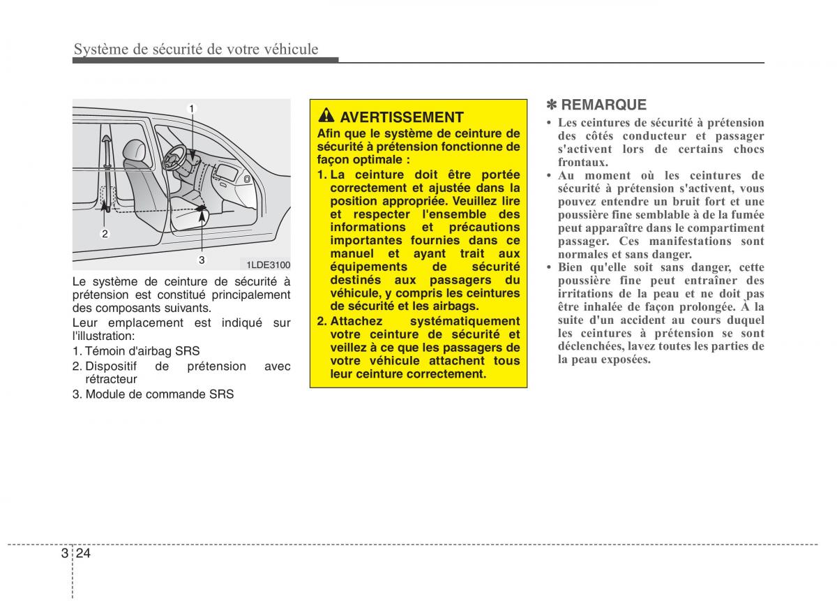 KIA Picanto I 1 manuel du proprietaire / page 38