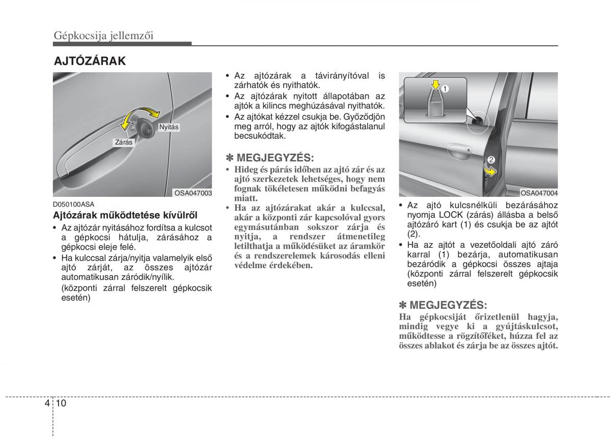 KIA Picanto I 1 Kezelesi utmutato / page 88