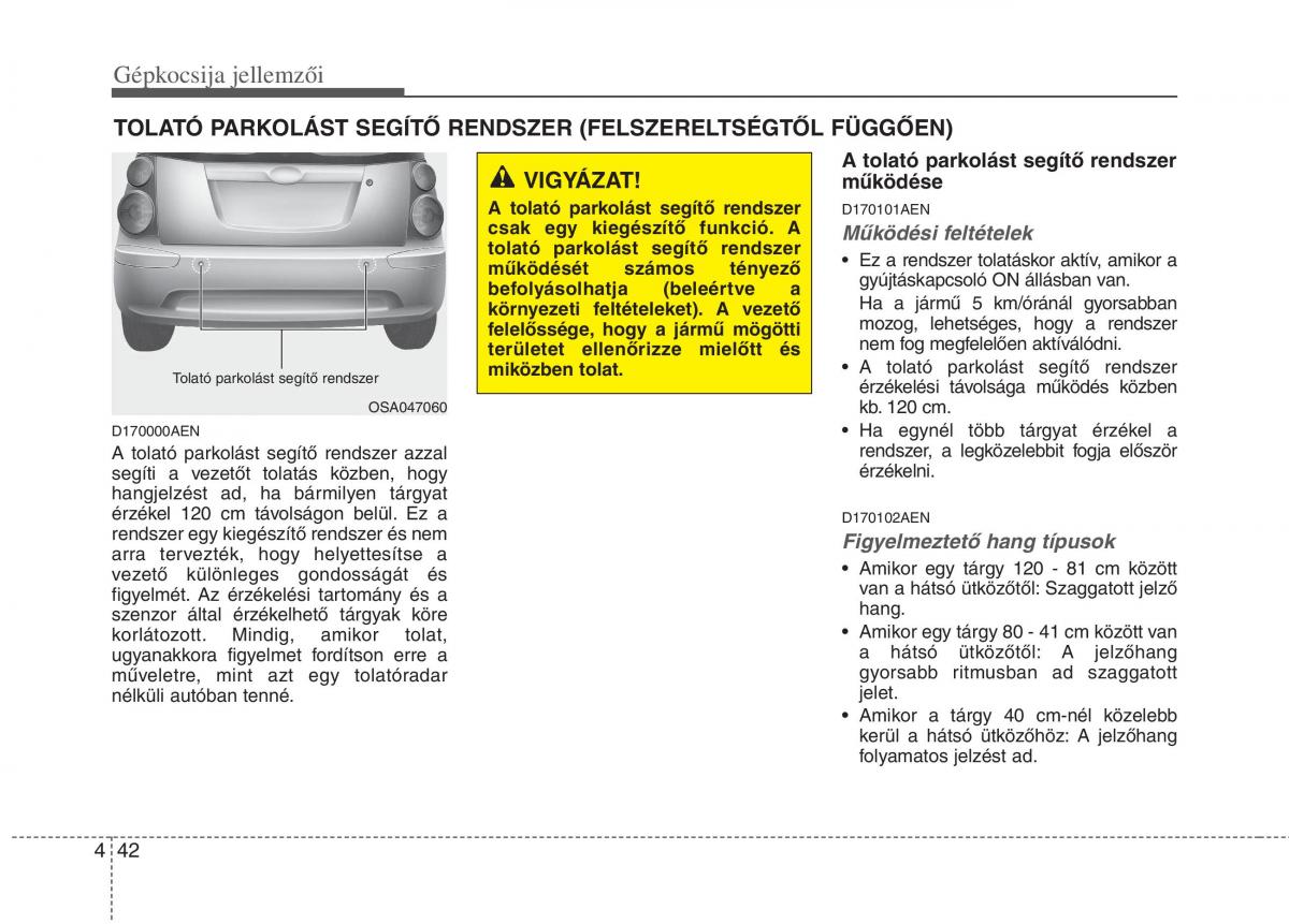 KIA Picanto I 1 Kezelesi utmutato / page 120