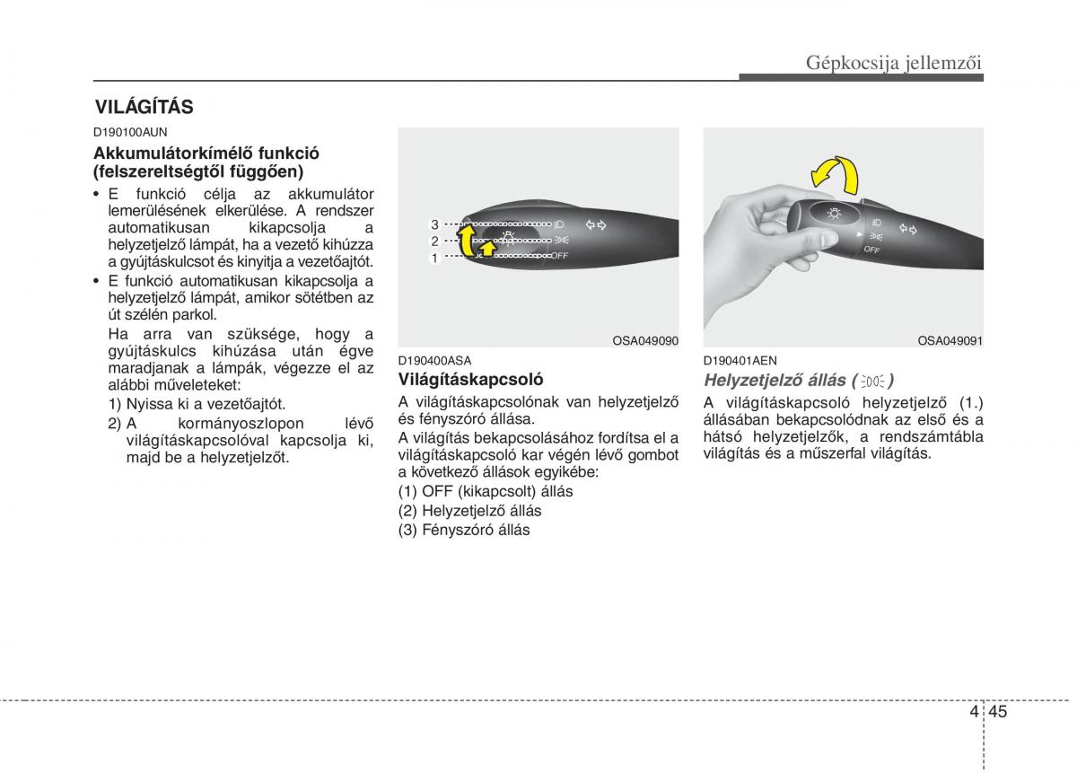 KIA Picanto I 1 Kezelesi utmutato / page 123