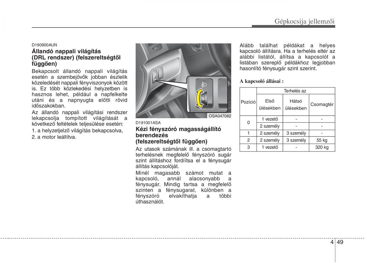 KIA Picanto I 1 Kezelesi utmutato / page 127