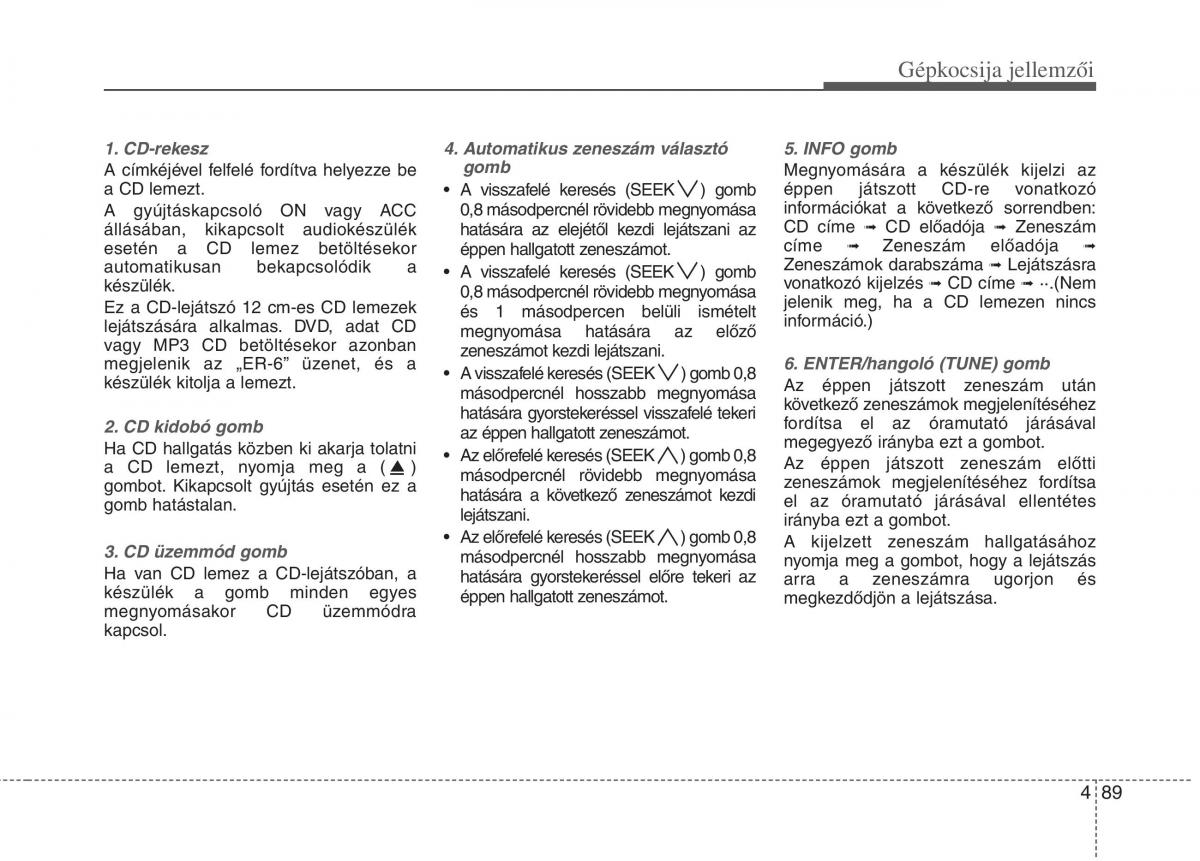 KIA Picanto I 1 Kezelesi utmutato / page 167