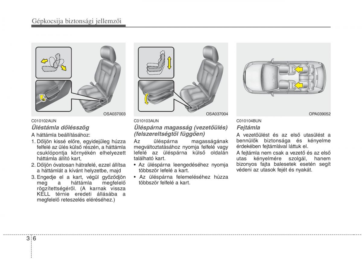 KIA Picanto I 1 Kezelesi utmutato / page 20