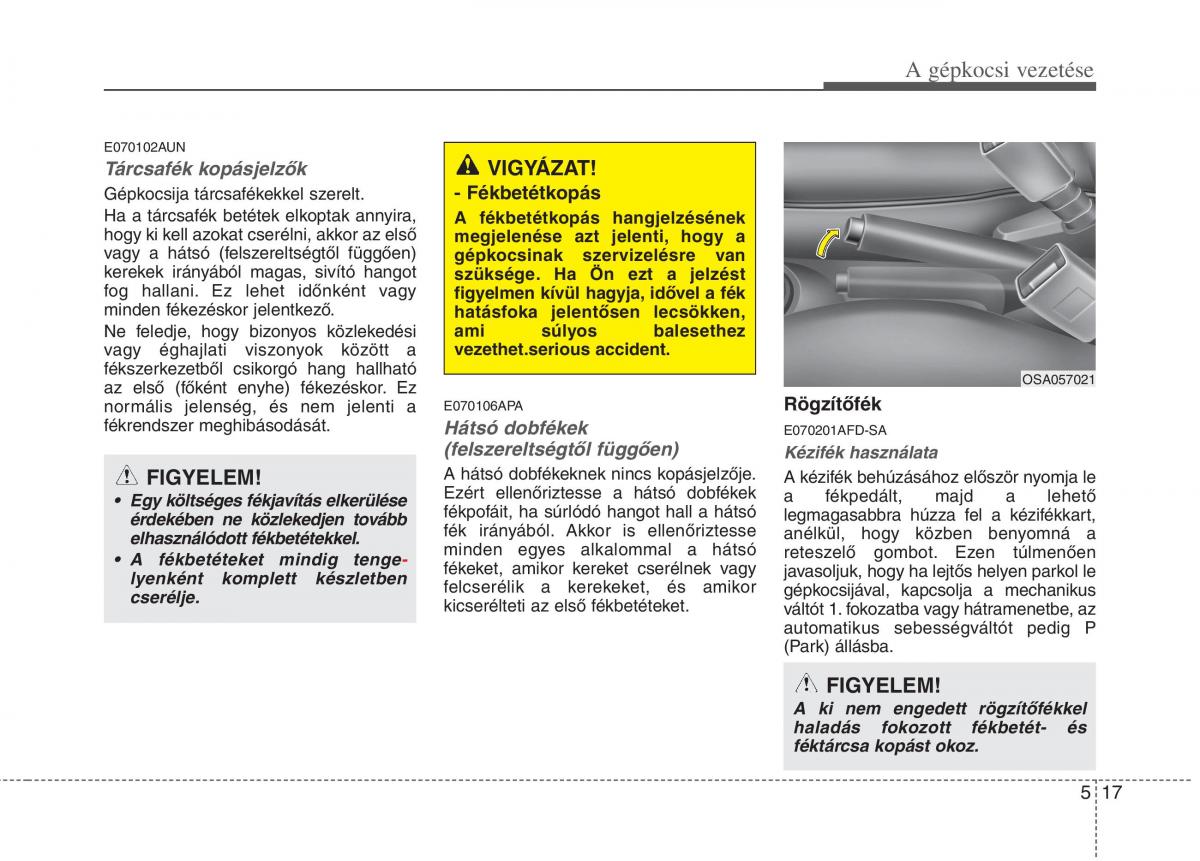 KIA Picanto I 1 Kezelesi utmutato / page 207