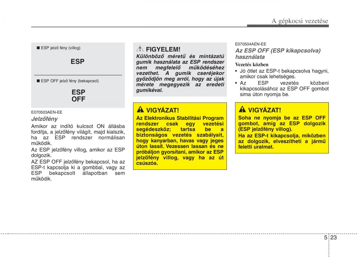 KIA Picanto I 1 Kezelesi utmutato / page 213