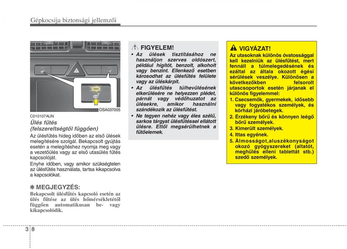 KIA Picanto I 1 Kezelesi utmutato / page 22