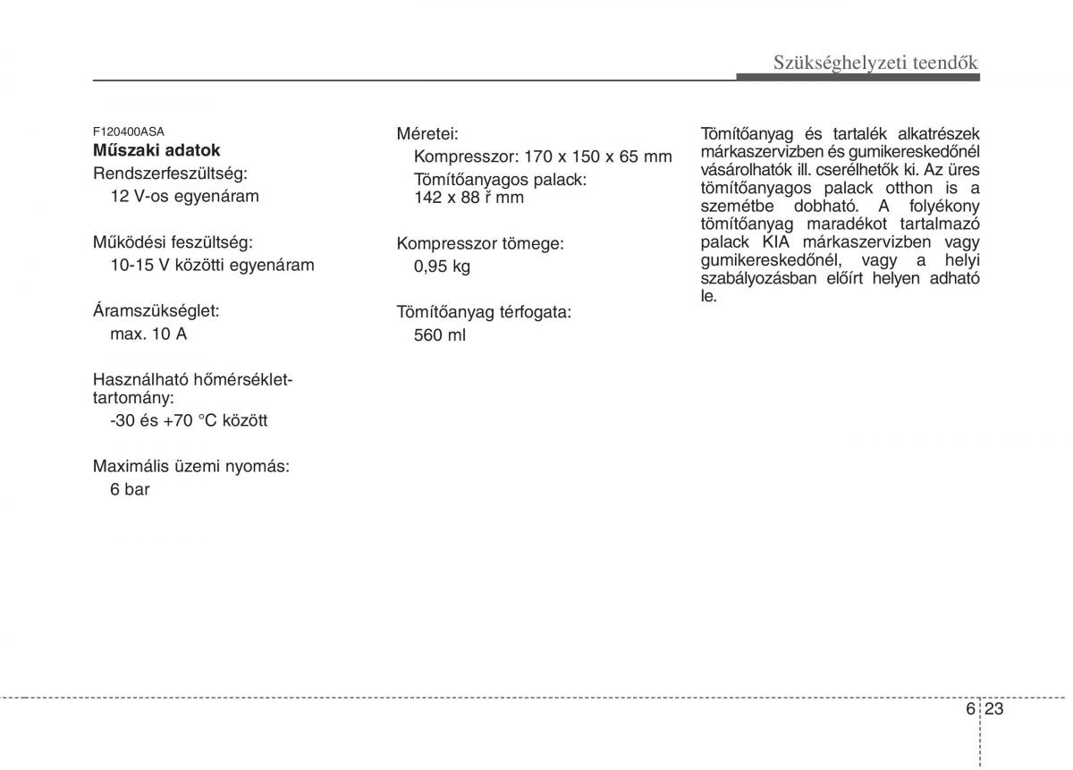 KIA Picanto I 1 Kezelesi utmutato / page 260