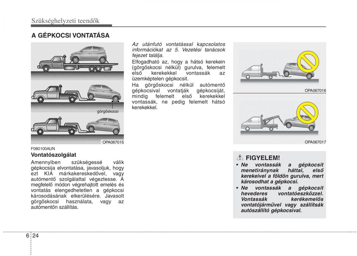 KIA Picanto I 1 Kezelesi utmutato / page 261