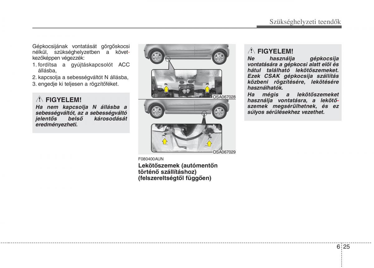 KIA Picanto I 1 Kezelesi utmutato / page 262