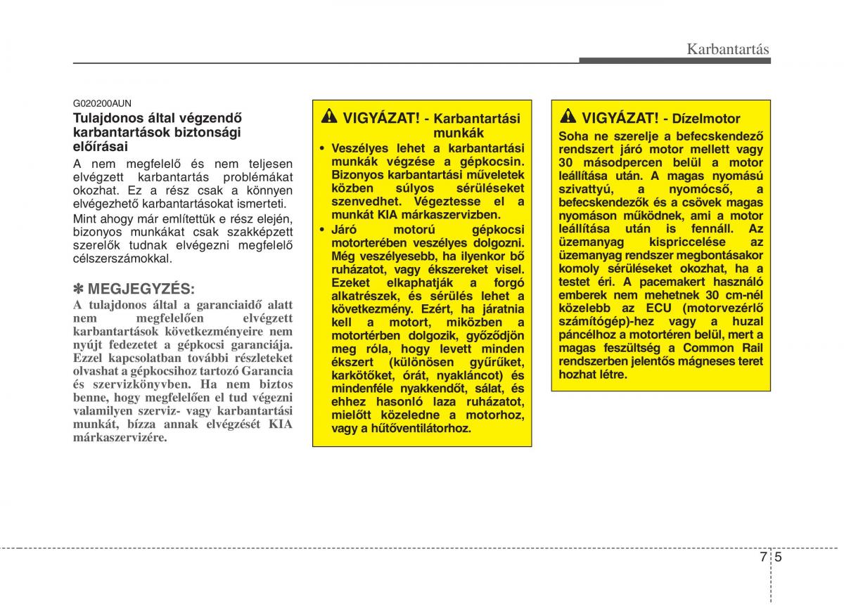 KIA Picanto I 1 Kezelesi utmutato / page 270