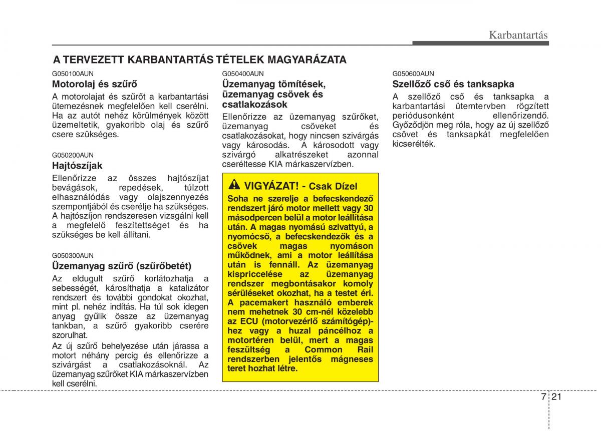 KIA Picanto I 1 Kezelesi utmutato / page 286