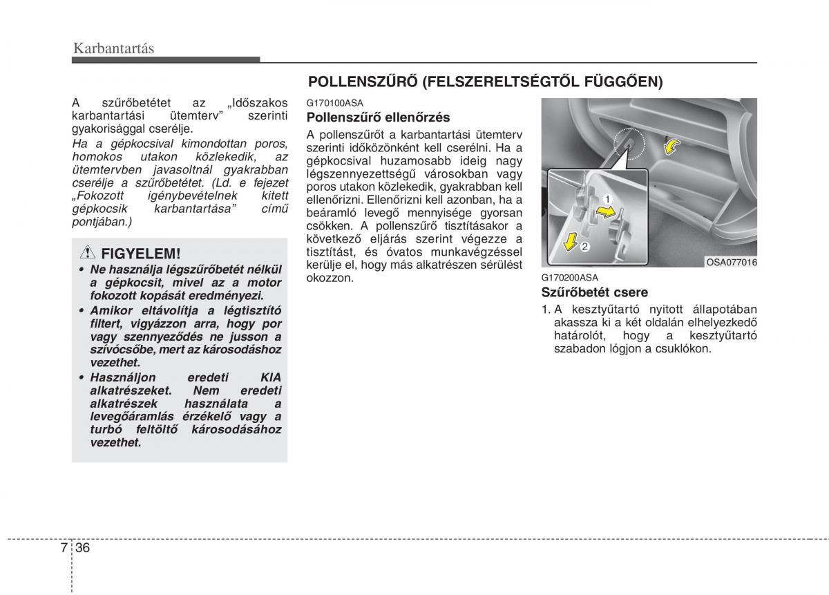 KIA Picanto I 1 Kezelesi utmutato / page 301