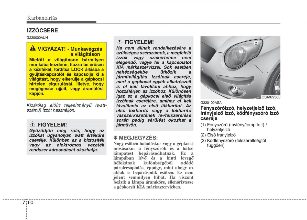 KIA Picanto I 1 Kezelesi utmutato / page 325