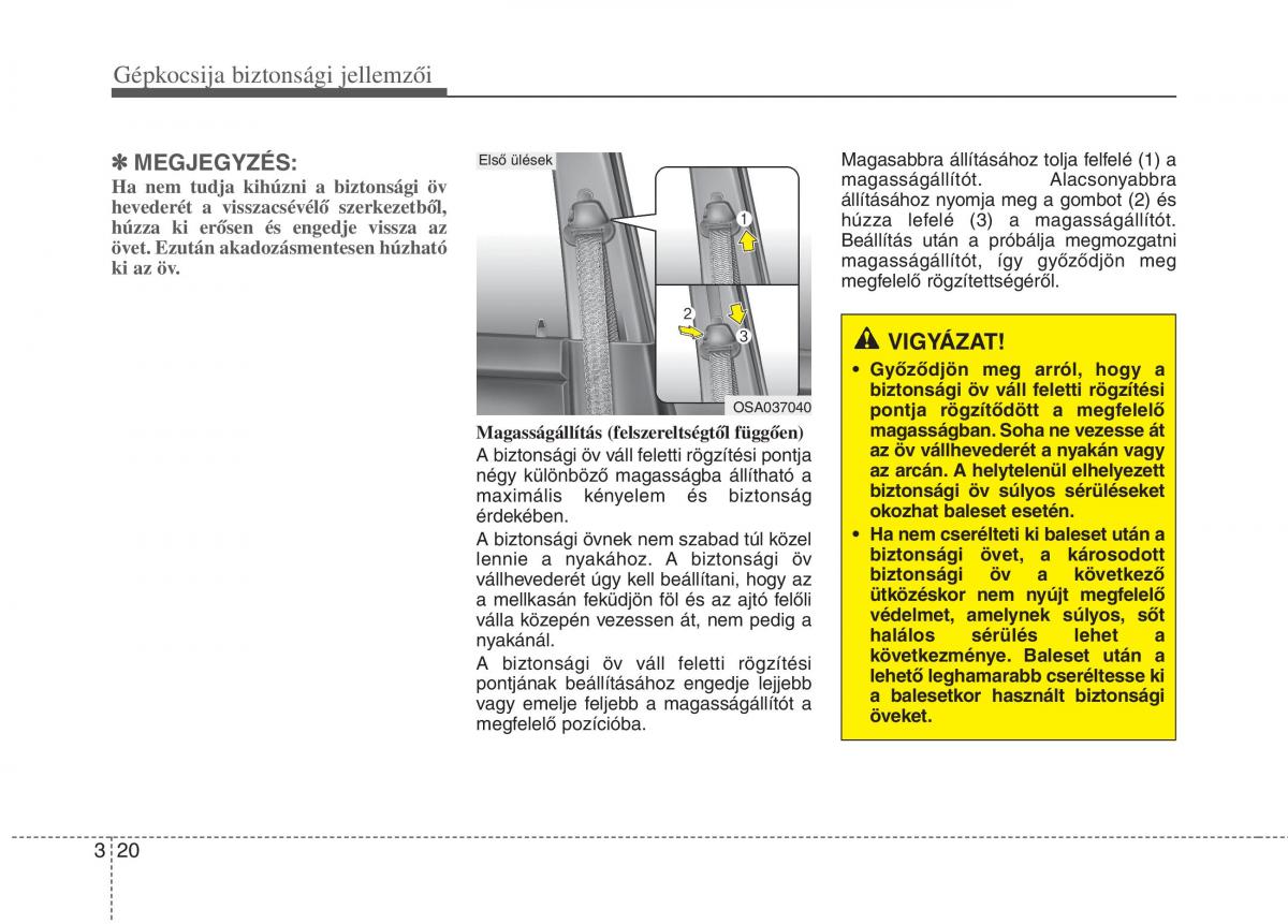 KIA Picanto I 1 Kezelesi utmutato / page 34