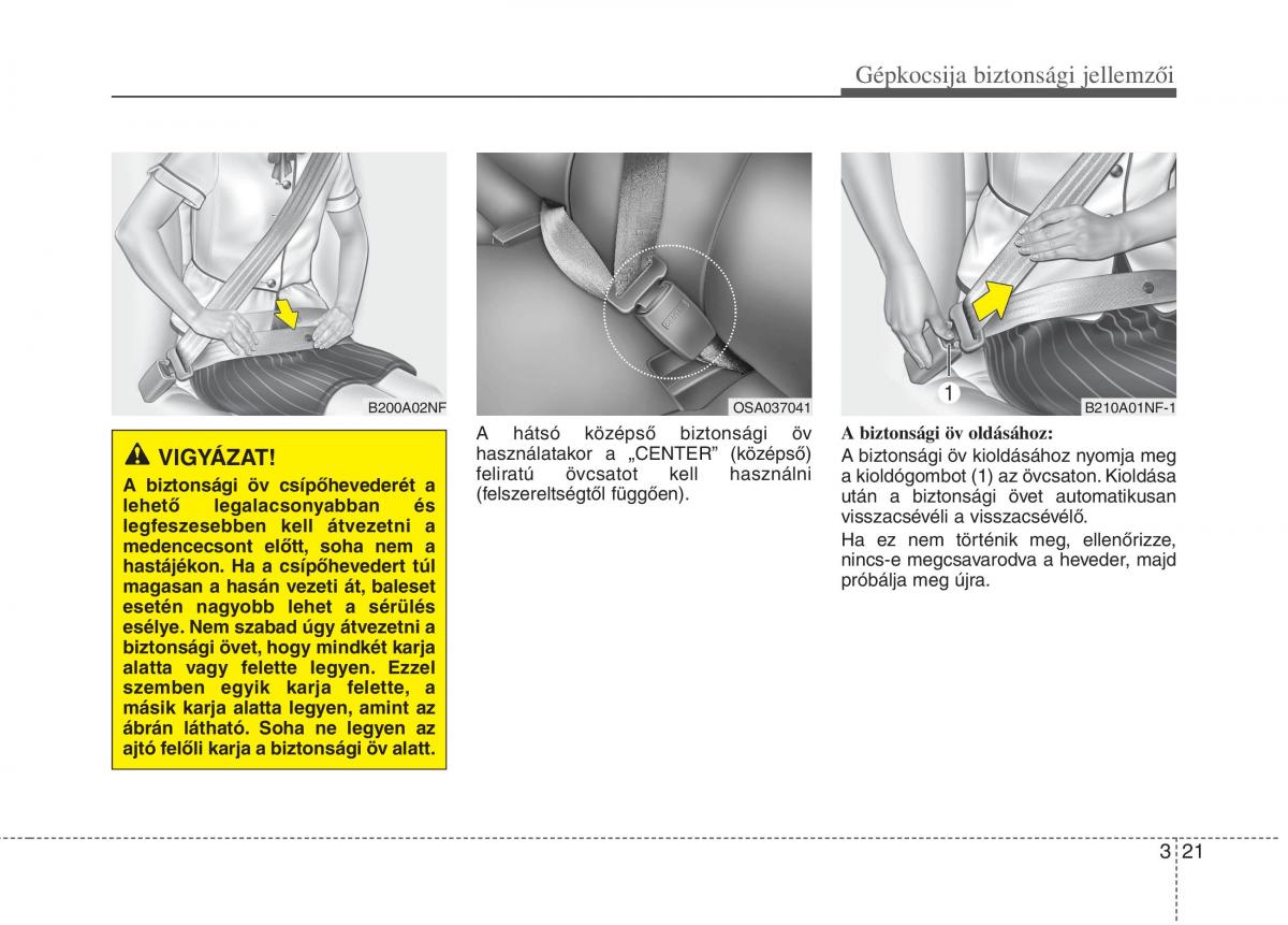 KIA Picanto I 1 Kezelesi utmutato / page 35