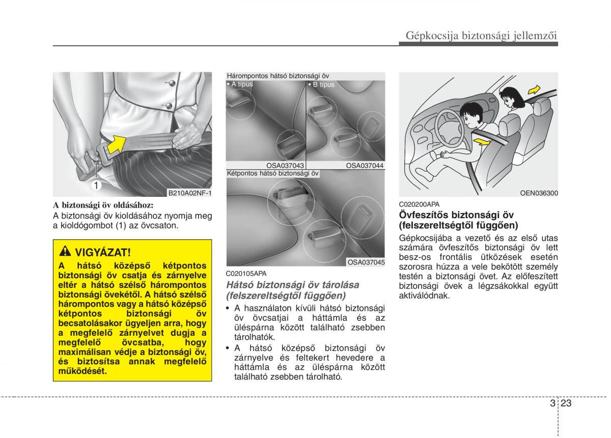 KIA Picanto I 1 Kezelesi utmutato / page 37