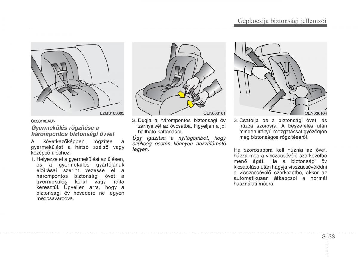 KIA Picanto I 1 Kezelesi utmutato / page 47