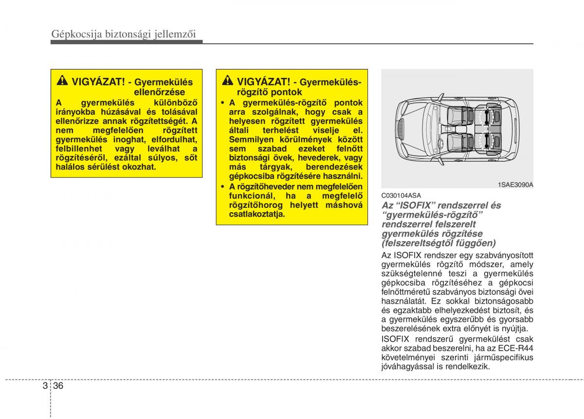 KIA Picanto I 1 Kezelesi utmutato / page 50