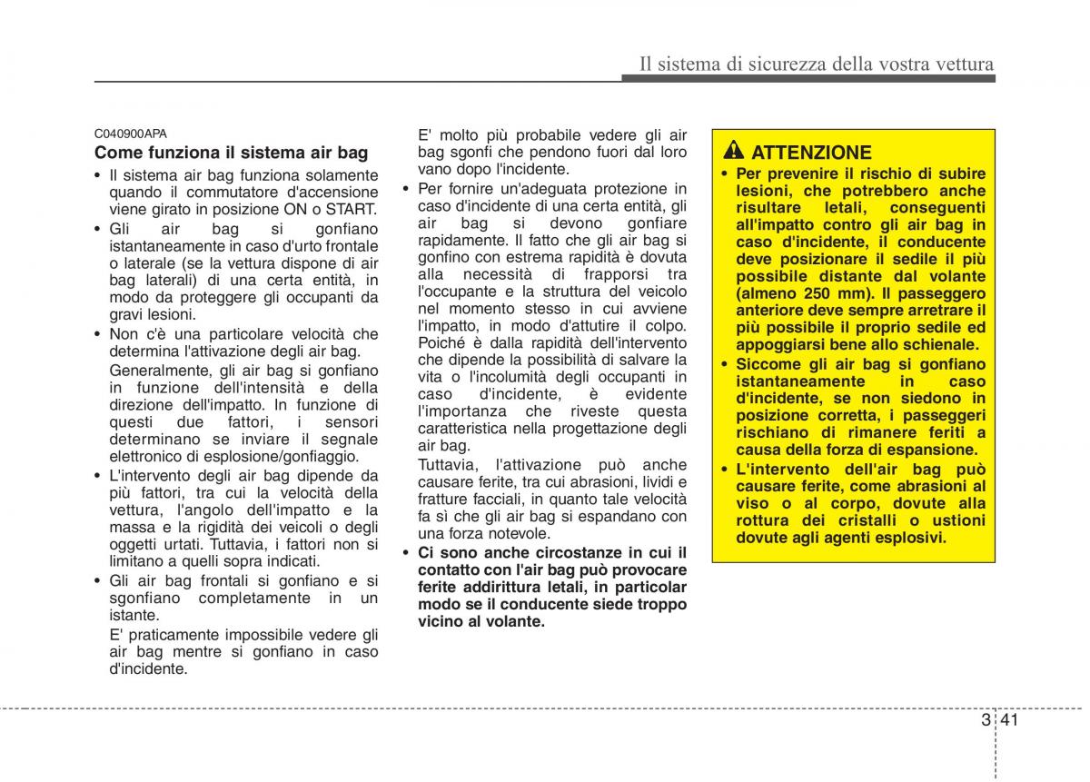 KIA Picanto I 1 manuale del proprietario / page 56