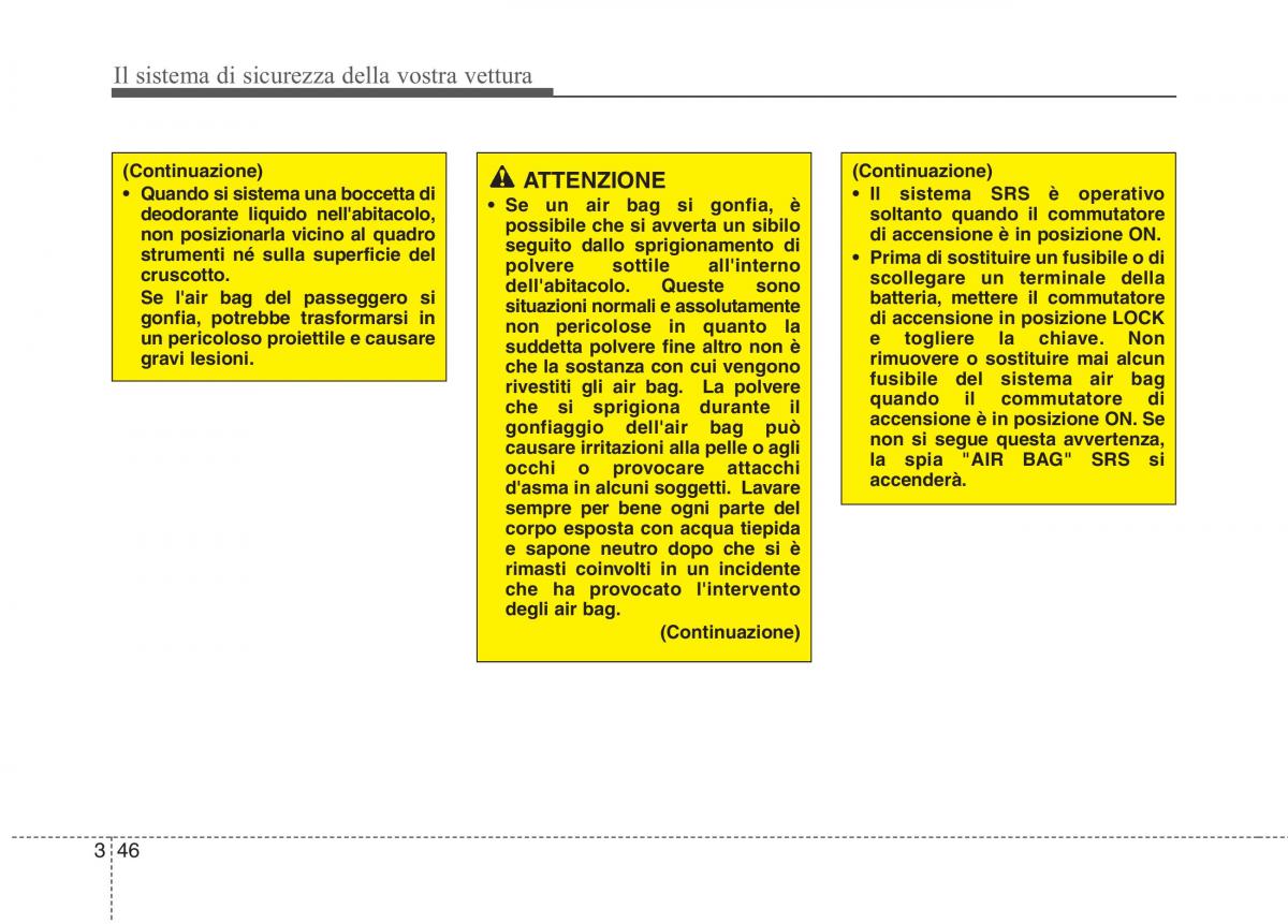 KIA Picanto I 1 manuale del proprietario / page 61