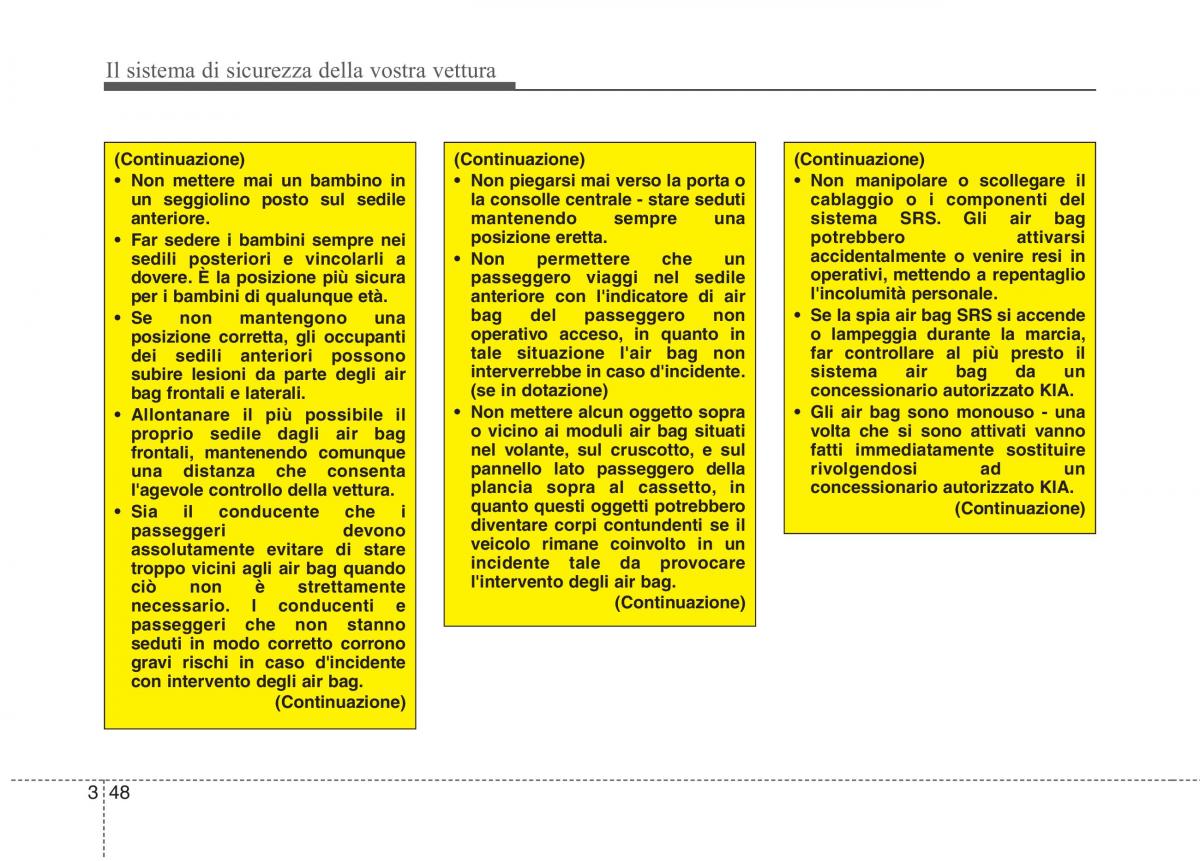 KIA Picanto I 1 manuale del proprietario / page 63